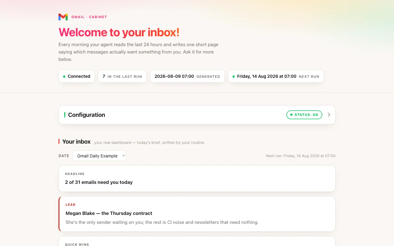 Gmail Inbox app preview